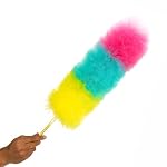 Kitchen + Home Large Static Duster - 27" Inch Electrostatic Feather Duster attracts dust Like a Magnet! - Cotton Candy - Image 3