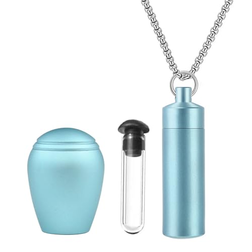 ペットアッシュシリンダーウルンcas動物ペットお母さんのurn For/hairシンプルジャーネックレス装飾ペットストレージ