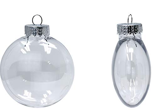 Creative Hobbies | 12 Pack |Clear Plastic Ornament Discs - 80 mm (3.15-Inch) Diameter - Great for DIY Christmas Ornaments, Gifts, and More