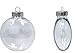 Creative Hobbies | 12 Pack |Clear Plastic Ornament Discs - 80 mm (3.15-Inch) Diameter - Great for DIY Christmas Ornaments, Gifts, and More