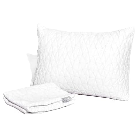 Coop Home Goods Single Removable Pillowcase - Bamboo Derived Viscose And Polyester Blend With Zipper Closure Queen White Cover