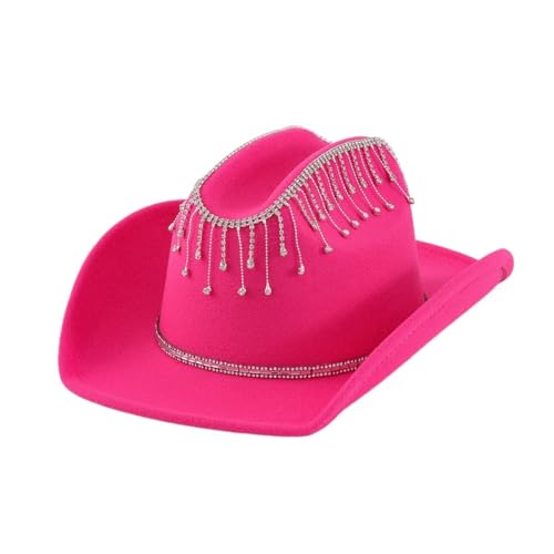 Chapeau de cowboy à strass pour femme résolvant le manque de style en fête