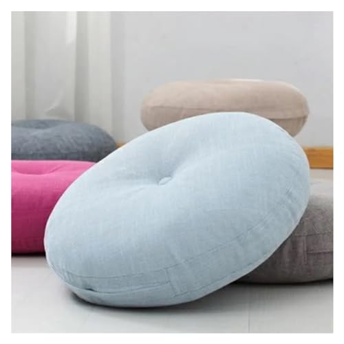 Cojín de asiento redondo mullido de 40cm y almohada para silla de oficina 5