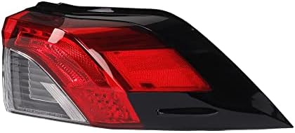 Dasbecan Right Passenger Side Outer Tail Light with Wire Harness Compatible with Toyota RAV4 2019 2020 2021 Replace 81550-0R090 TO2805148 Rear Brake Lamp (No bulb inside)