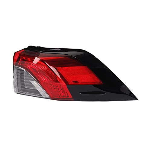 Dasbecan Right Passenger Side Outer Tail Light with Wire Harness Compatible with Toyota RAV4 2019 2020 2021 Replace 81550-0R090 TO2805148 Rear Brake Lamp (No bulb inside)