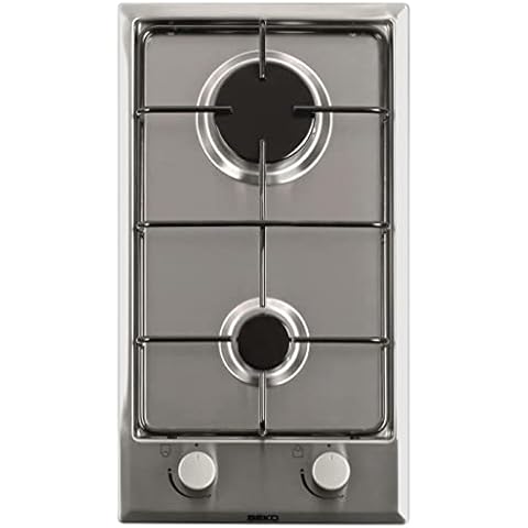 Encimera de gas Beko HDCG 32220 FX con 2 potentes focos de cocción Cover