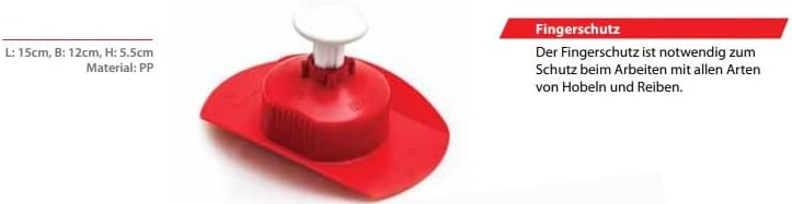 Vegetable Slicer/Slice Cutter for Thick and Thin Slices with Sharp Stainless Steel Blade and Finger Guard Set of 2