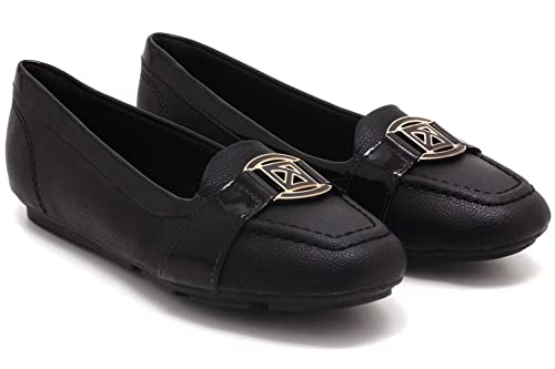 Mocassim Piccadilly Enfeite Bico Quadrado Feminino 109021