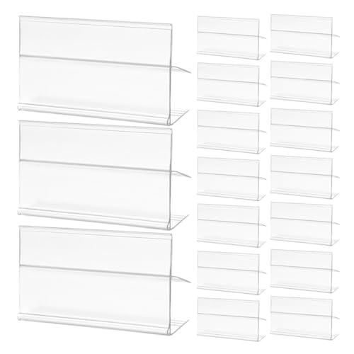Porte-étiquette pour étagère métallique en PVC x100