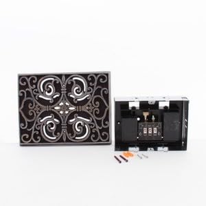 #US CAR-RC Traditional 8" Wide Hand Painted Door Chime Renaissance Crackle
