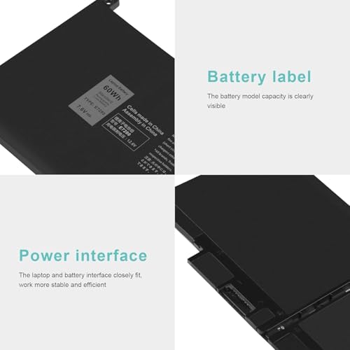 Image of WeFly Laptop Battery for Dell Latitude 7280 7290 7480 7490 7380 7390 F3YGT DM3WC 0DM3WC 2X39G 0F3YGT DM6WC