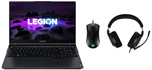 Image of Lenovo Legion5 AMD Ryzen7 5800H 15.6 inch FHD 300Nits Gaming Laptop(16GB /512 SSD /RTX 3050 4GB GDDR6 /Win11 /MS2021 /RGB Backlit /165Hz /2.4Kg),82JW00E2IN + Legion Headset & 8K DPI Mouse