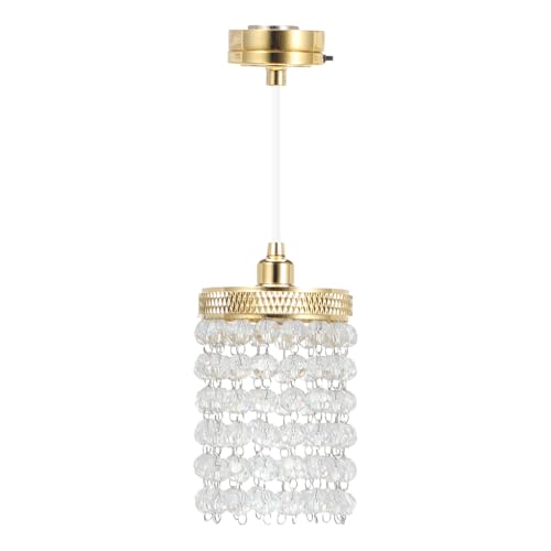 Lustre miniature maison de poupée doré : sublimez vos plafonds vides 1:12