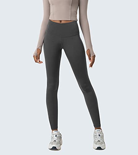 Leggins mujer cintura alta LAPASA L01A1 mallas de deporte yoga push up gris oscuro 5
