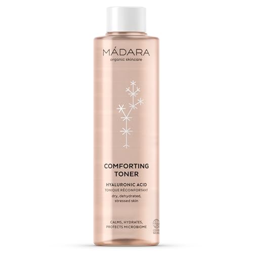 MÁDARA Organic Skincare Beruhigender Toner, pH ausgleichende Formel, Mit Hyaluronsäure, Beruhigt, Tiefenwirksame Hydrate, Vegan, Ecocert-zertifiziert, Recycelbare Verpackung, 200 ml