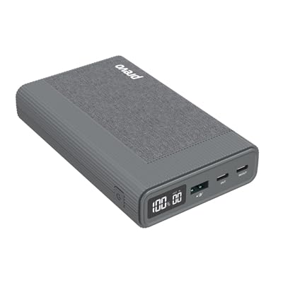 Prevo Batería externa AD10C, USB-C PD de 100 W, 20000 mAh, pantalla digital, puertos USB duales, carga rápida