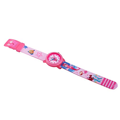 Toddler Girls Kids Children Watch,3D Cute Cartoon Breathable Fabric Band Japanese-Quartz Wristwatches Time Teacher Gifts Watches for Kids Girls Toddlers (Mermaid)3