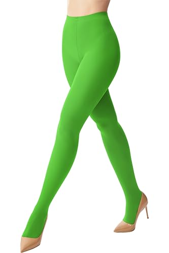 Image of leg elegant Women's 80 Den Microfiber Soft Opaque Tights Pantyhose