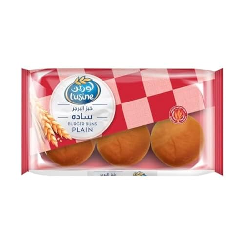Lusine Burger Buns Plain 6pcs