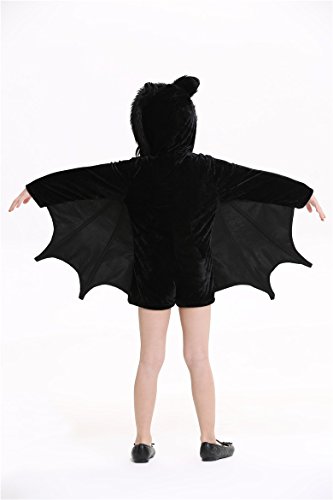 Children's Cozy Bat Jumpsuit Halloween Party Animal Costume Cosplay M #TOP3