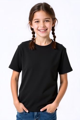 Image of Huata Boys Girls Short Sleeve Tee T-Shirt Crewneck 2 Packs