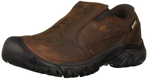 KEEN Women's Hoodoo III Slip ON WP Loafer, Tortoise Shell/Mulch, 6 M US