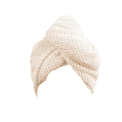 Serviette turban pour femmes bonnet de douche séchage rapide cheveux léger