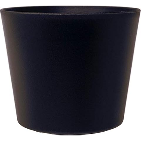Leni P 0837-3 Übertopf Flori Ø 16,5 cm x 14 cm, Matt Schwarz Cover