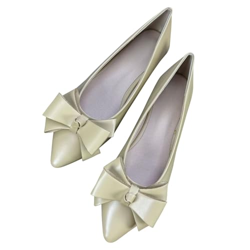 Image of SAILING LU Women's Bow-Knot Pointed Toe Ballet Flats