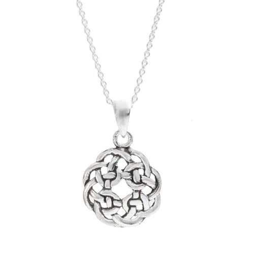 Bijoux traditionnels irlandais collier nœud celtique argent cadeau