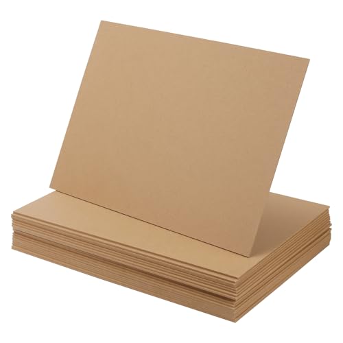 SENJEOK 20 tableros de MDF A3, hojas de tablero de fibra de densidad media de 3 mm de grosor, 420 x 300 mm, tableros de MDF para manualidades, modelismo, tallado a mano, pintura, decoración