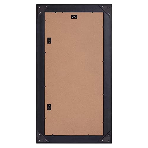 Auear, Triple Diploma Frame With 3 Openings Black Over Gold Mat, Holds Three (3) 8.5X11 Inch Certificate/Documents With Wall Hanger (14X29 Vertical, Ornate Gold & Black) #TOP6