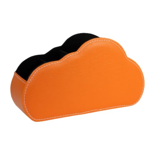 IOIUSKKU Soporte de Control remoto con bolsillos organiza controles remotos con estilo soporte de PU para Control remoto organizador de Control remoto, B
