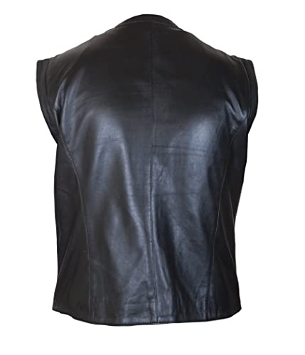 Flesh & Hide F&H Kid's Black Faux Leather Hunter Vest4