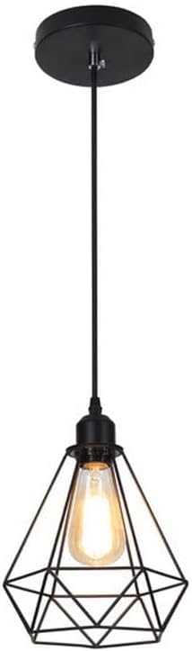 Suspension industrielle noire mate pour îlot de cuisine et salle à manger