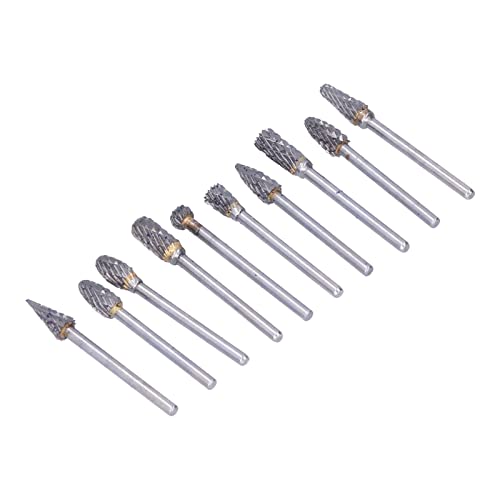 Set de 10 fresas rotativas de carburo para madera miniatura 5