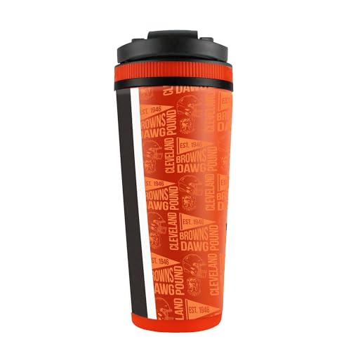 Shaker Per Ghiaccio Cleveland Browns Da 26 Once In Acciaio Inossidabile - 2