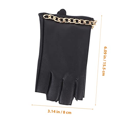 Guantes sin dedos transpirables GALPADA con cadenas para movilidad total en cosplay 2