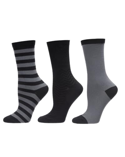 Image of MeMoi Roll Top Buttersoft Crew 3 Pair Pack