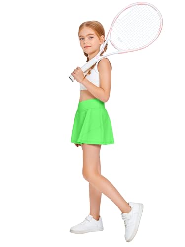 Image of Haloumoning Girls Tennis Skirt High Waisted Athletic Skorts