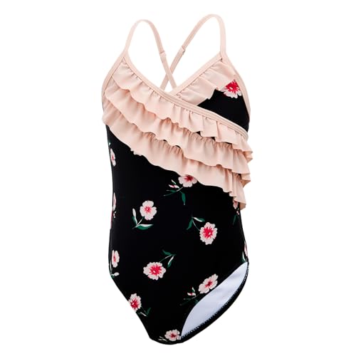 Image of Zando One Piece Swimsuit Toddler Girls 2-10 Years - Sleeveless Cute Swimwear Quick Dry Bathing Suits Summer Beach Wear