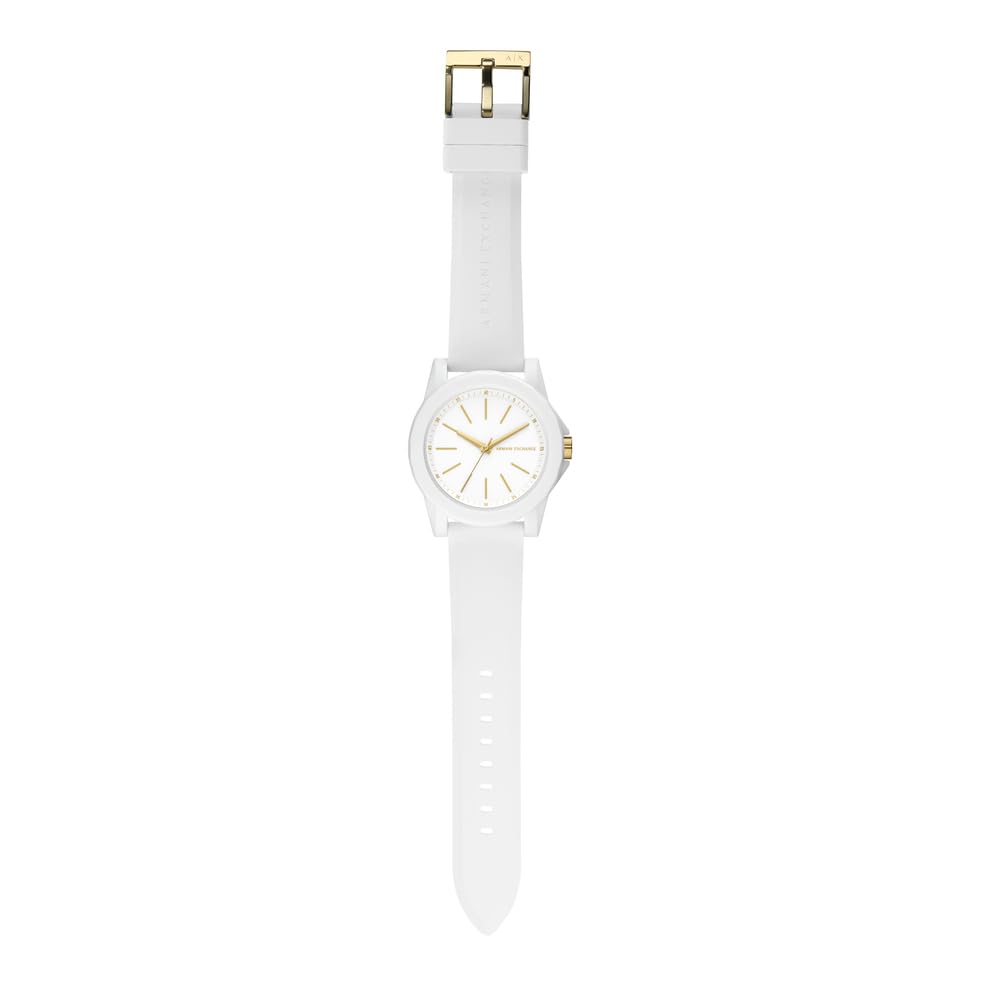 Armani Exchange Orologio da donna, Movimento al quarzo a tre lancette e cassa da 40 mm con cinturino in silicone