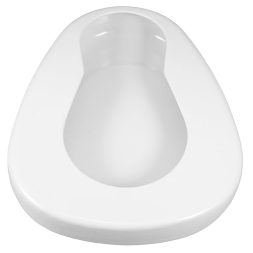 Mikikit Orinal Esmaltado Portátil Para Pacientes Encamados, Cuña Para Ancianos Adulto, Asiento De Inodoro Junto Cama, Diseño a Prueba De Fugas, Uso Nocturno y Hospitalario, Ayuda Para Personas Mayores