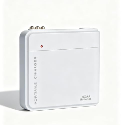 Cargador de emergencia portátil USB con baterías AA
