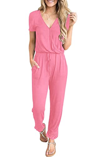 PRETTYGARDEN Jumpsuits for Women 2025 Spring Summer Casual Dressy Short