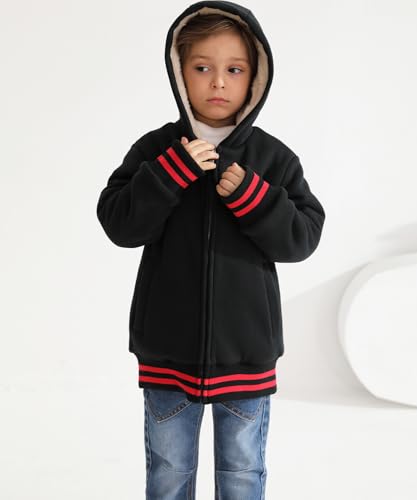 Image of Bumeex Kids Boy's Girl's Sherpa Fleece Lined Jacket 2-14Y(Toddler /Kid)