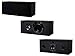 Monoprice Premium 5.1 Channel Home Theater System with Subwoofer - 100 Watt Speakers, 200 Watt Subwoofer, Black