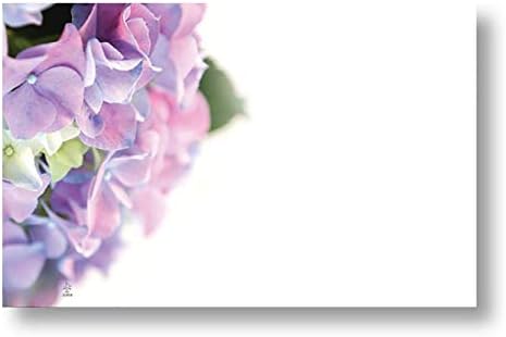 Hydrangea Spring Floral Enclosure Cards, Pack of 50