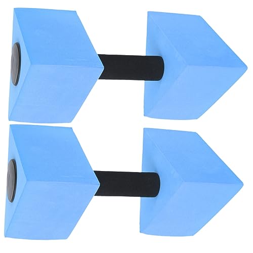 Toyvian 2 Piezas mancuernas de agua equipo de aeróbic acuático mancuernas acuáticas aerobic Ejercicio de la piscina de pesas de natación barras de piscina para aeróbic acuático Eva Azul
