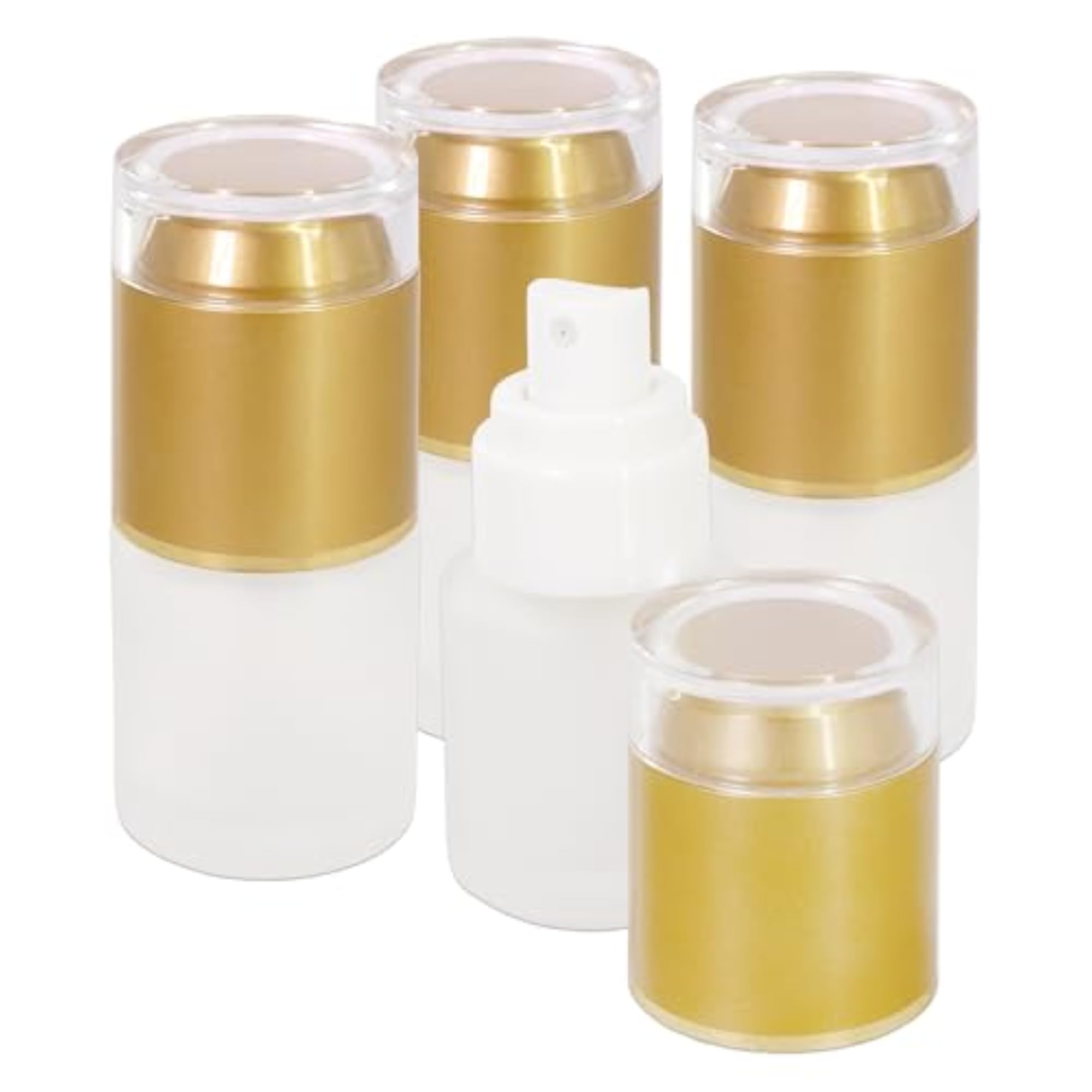 Refillable Gold Frosted Glass Spray Bottle, Fine Mist